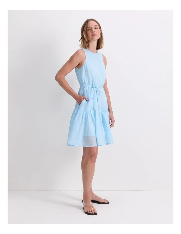 Briella Mini Dress in Blue image 1