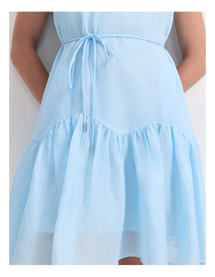 Briella Mini Dress in Blue image 3