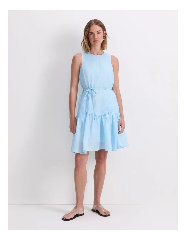 Briella Mini Dress in Blue image 5