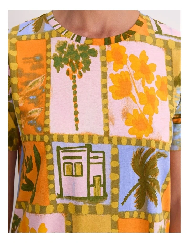 Kai Mercerised Tee in Orange image 7