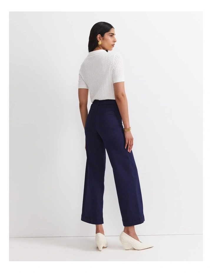 Nili Wide Leg Jeans in Blue image 2