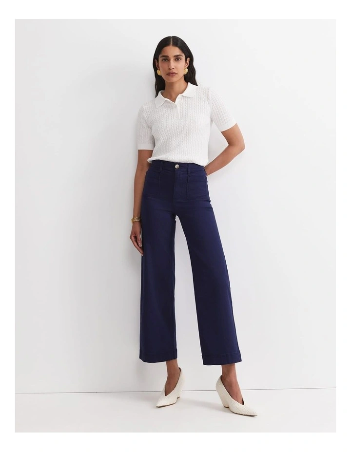 Nili Wide Leg Jeans in Blue image 3