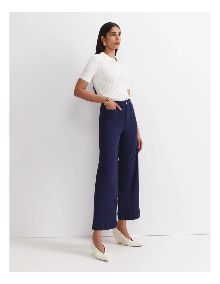 Nili Wide Leg Jeans in Blue image 4