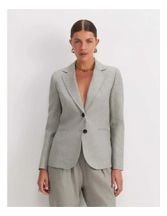 Stevie Textured Blazer in Green