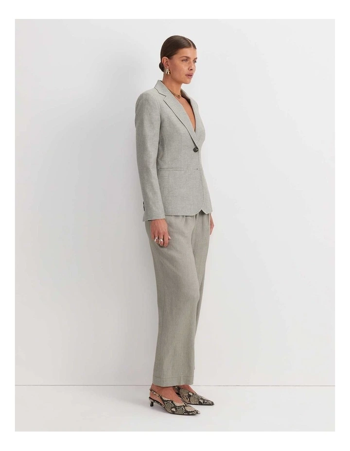 Stevie Textured Blazer in Green image 4