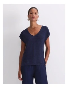 Luisa V-Neck Knit Top