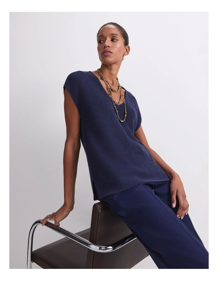 Luisa V-Neck Knit Top image 5