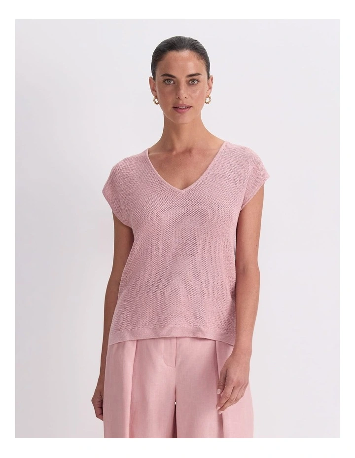 Luisa V-Neck Knit Top image 1