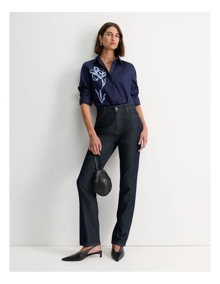 Victoria Straight Leg Jeans in Blue image 1