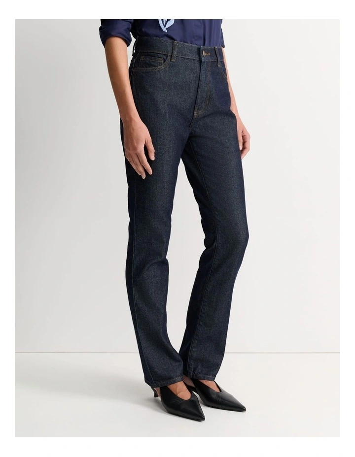 Victoria Straight Leg Jeans in Blue image 3