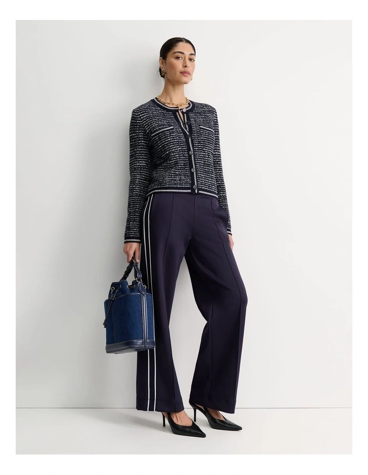 Wool Cotton Lady Jacket in Blue image 5