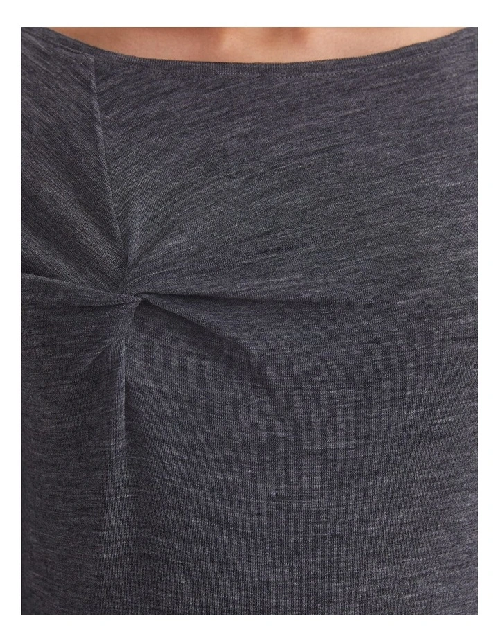 Gigi Wool Twist Top in Grey image 6