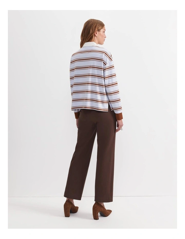 Jane Cropped Rugby Shirt in Multi image 2