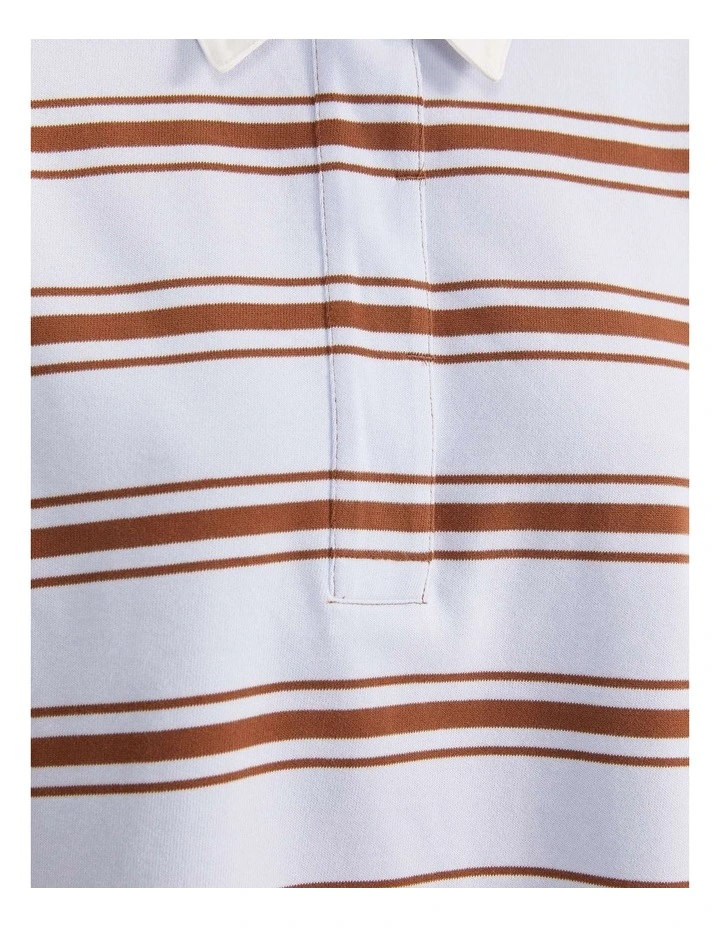 Jane Cropped Rugby Shirt in Multi image 4