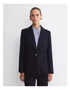 Frankie Single Breasted Blazer in Blue