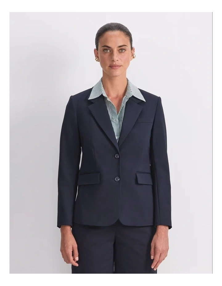 Yvette Blazer in Navy image 1