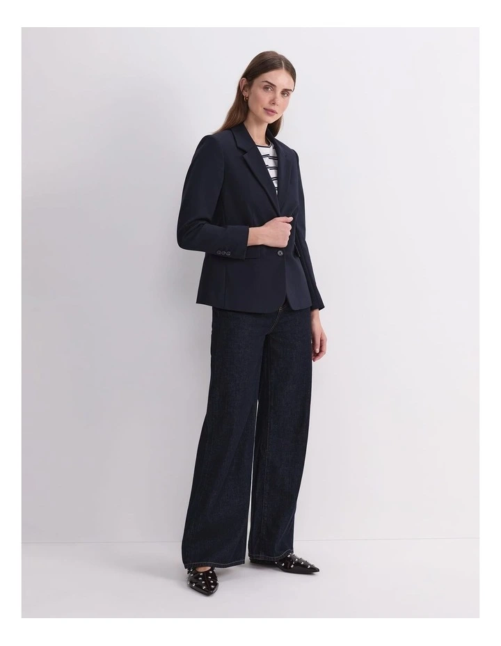 Yvette Blazer in Navy image 3
