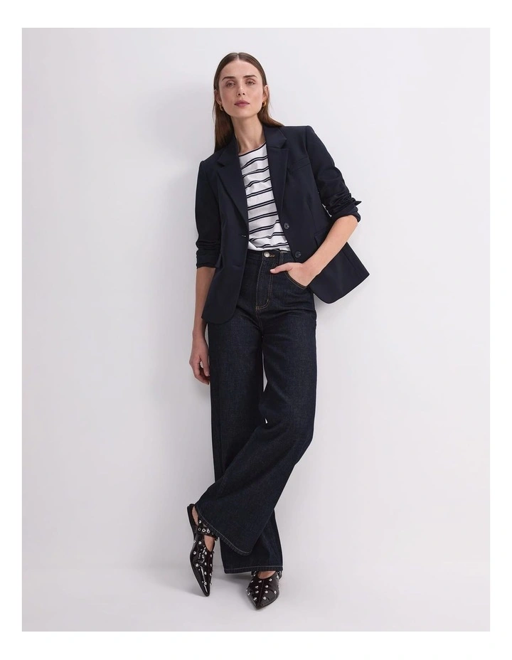 Yvette Blazer in Navy image 5