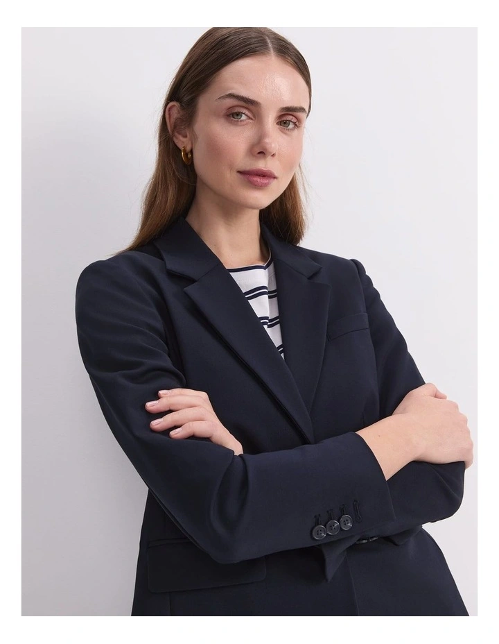 Yvette Blazer in Navy image 6