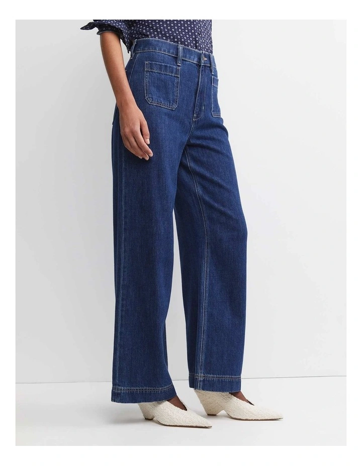 Nili Wide Leg jean in Blue Wash image 2