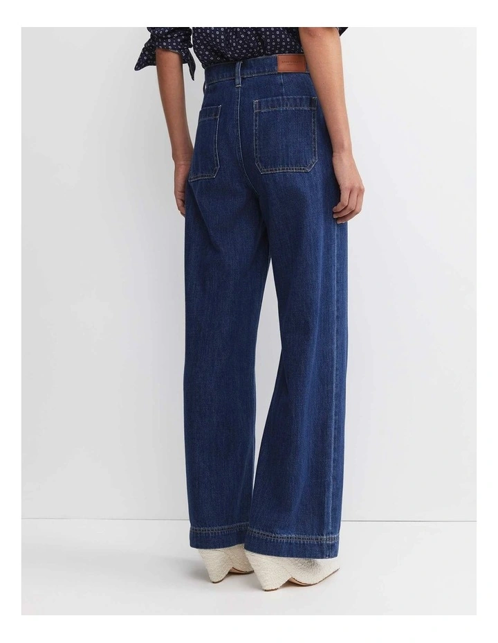 Nili Wide Leg jean in Blue Wash image 3