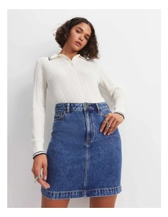 Allegra Denim Mini Skirt