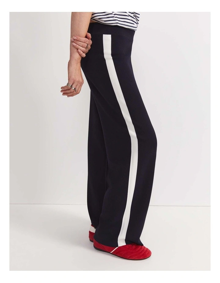 Maxine Milano Wide Leg Pant in Navy/White image 1
