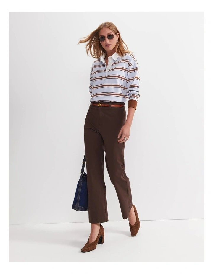 Felicity Straight Leg Pant in Chocolate image 2