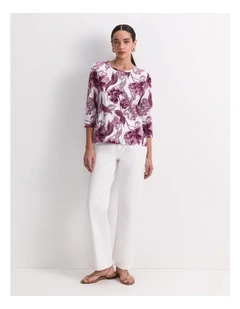 Zinnia Mercerised Tee in Multi