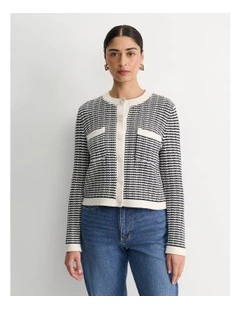 Wool Cotton Jacket in Multi