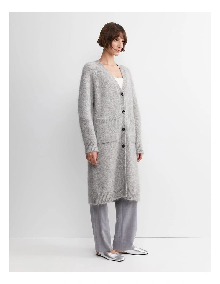 Sarish Cocoon Coatigan in Grey image 3