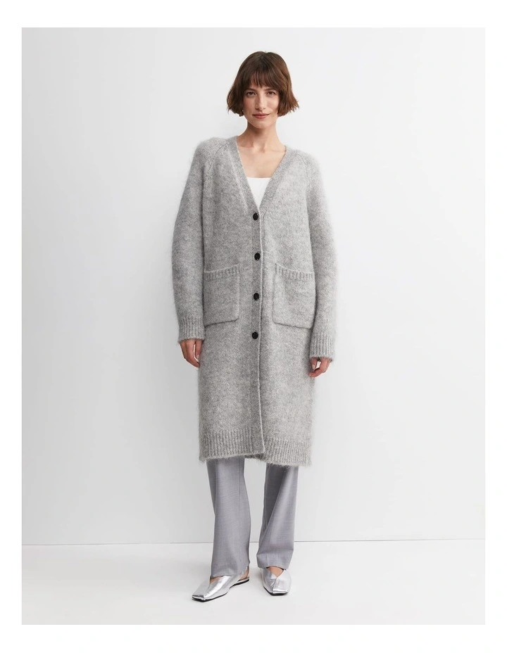 Sarish Cocoon Coatigan in Grey image 4