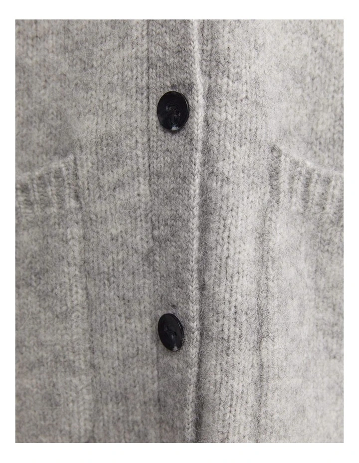 Sarish Cocoon Coatigan in Grey image 5