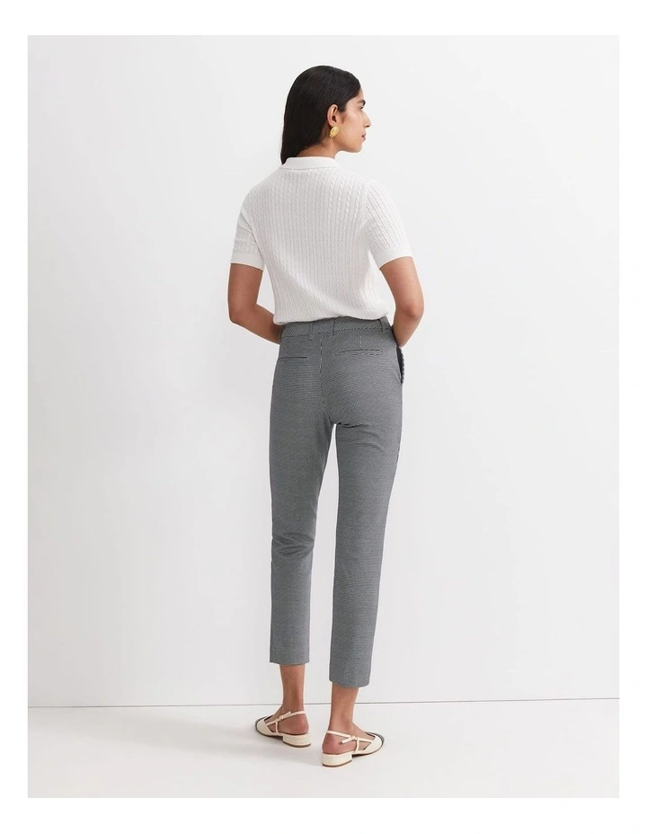 Evie Houndstooth Ponte Pant in Multi image 2
