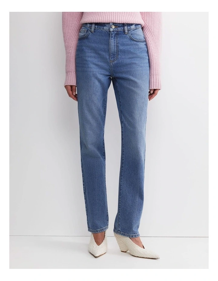 Victoria Straight Leg Jeans in Blue image 1