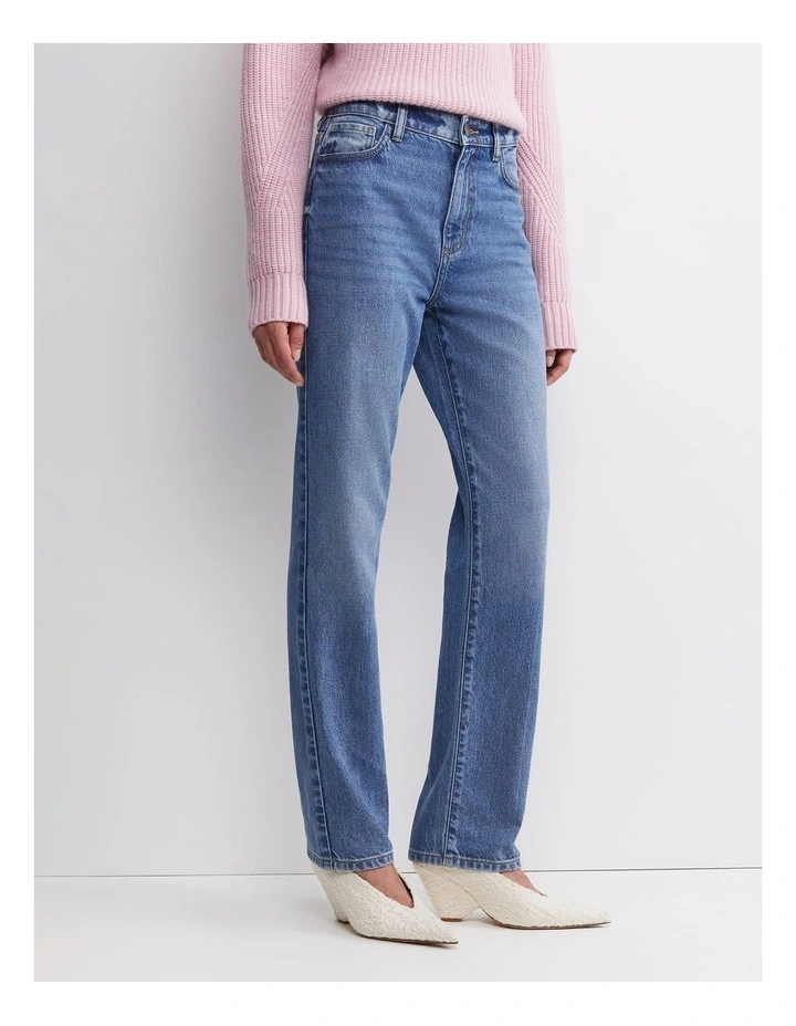 Victoria Straight Leg Jeans in Blue image 3