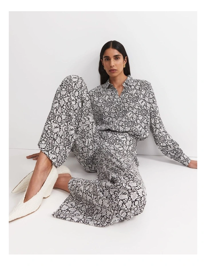 Robertson Liberty Wide Leg Pant in Multi image 5