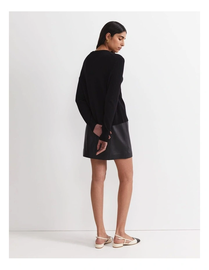 Sunshine Wool Cardigan in Black image 2