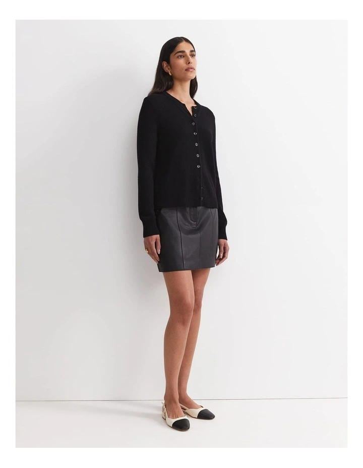 Sunshine Wool Cardigan in Black image 4