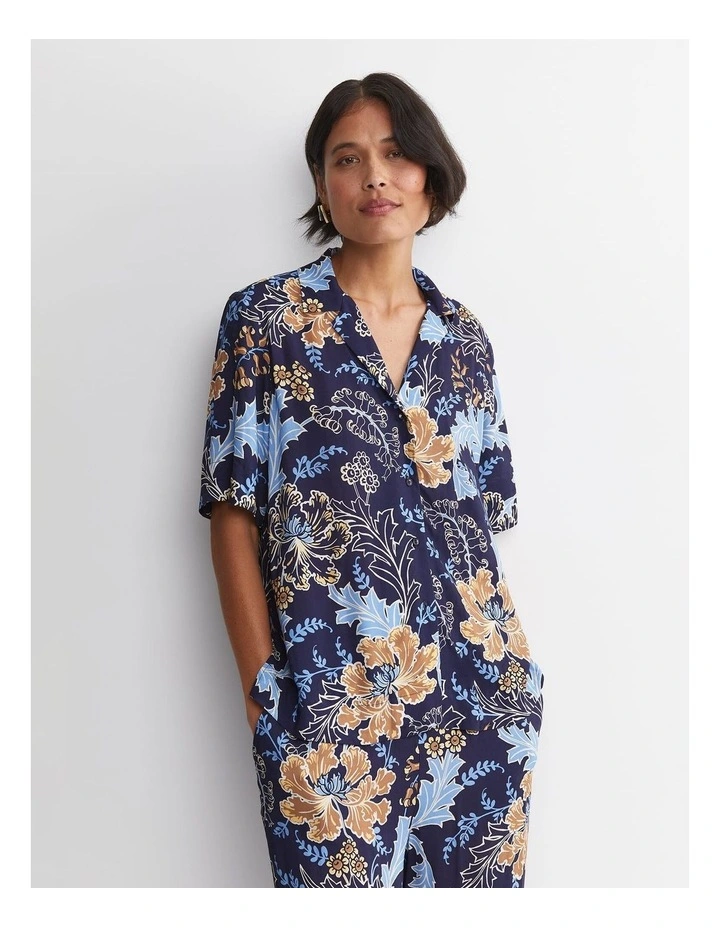 Poppy Liberty Short Sleeve Blouse in Multi image 1