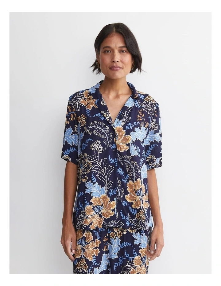 Poppy Liberty Short Sleeve Blouse in Multi image 4