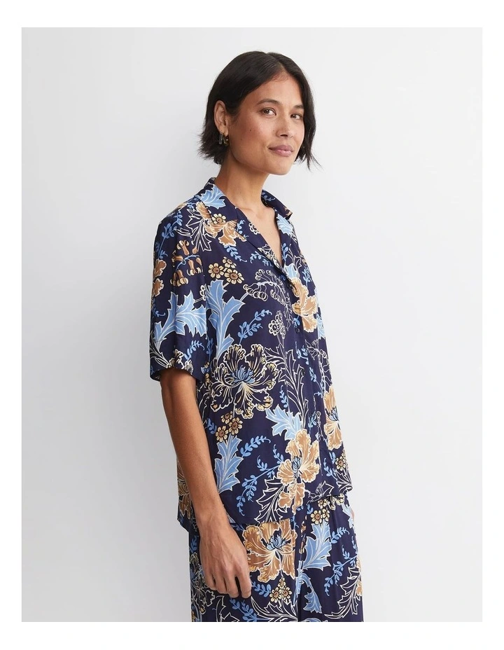 Poppy Liberty Short Sleeve Blouse in Multi image 5