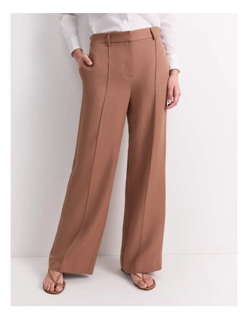 Valerie Straight Leg Pants in Brown