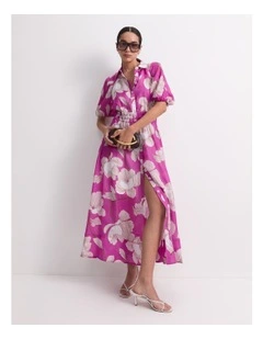 Manon Midi Dress in Pink