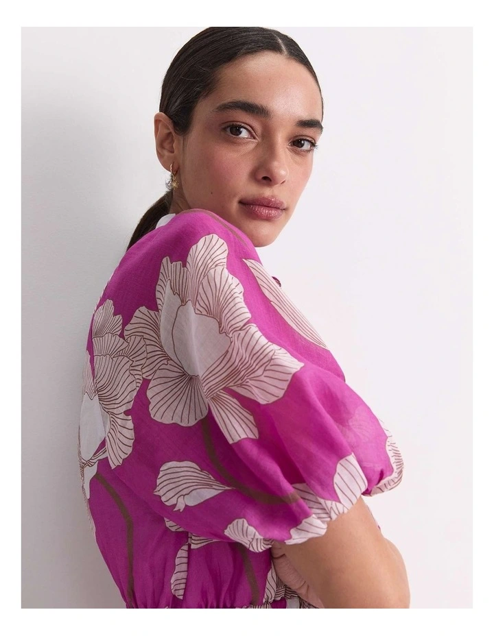 Manon Midi Dress in Pink image 3
