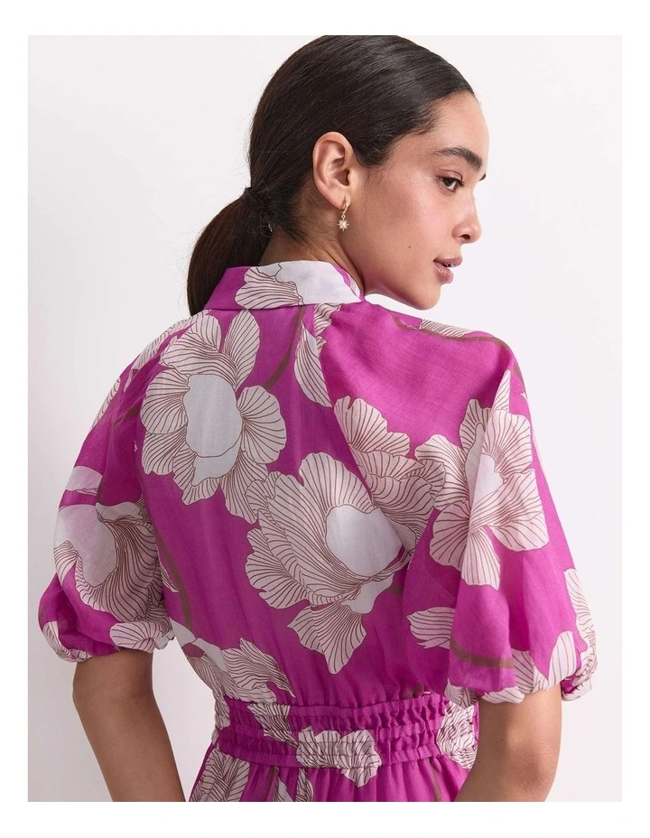 Manon Midi Dress in Pink image 4