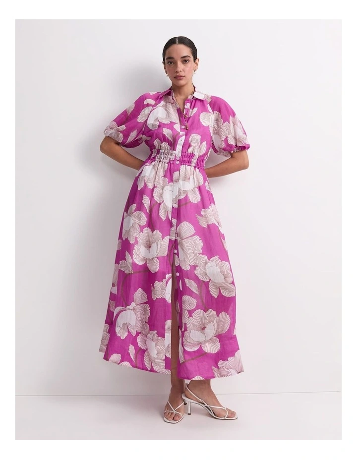 Manon Midi Dress in Pink image 5