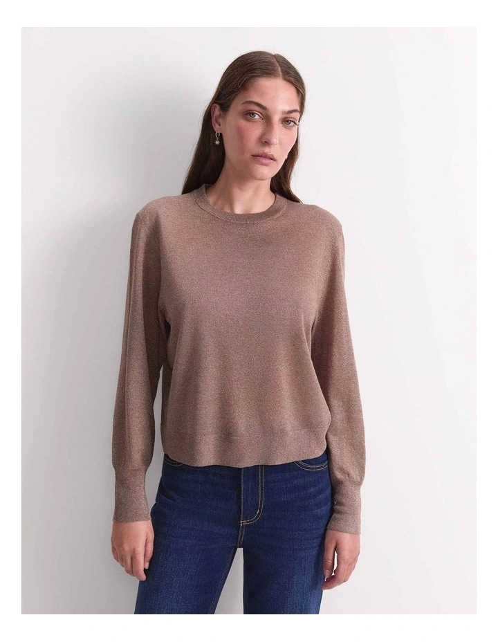Sparkling Long Sleeve Relaxed Knit image 1