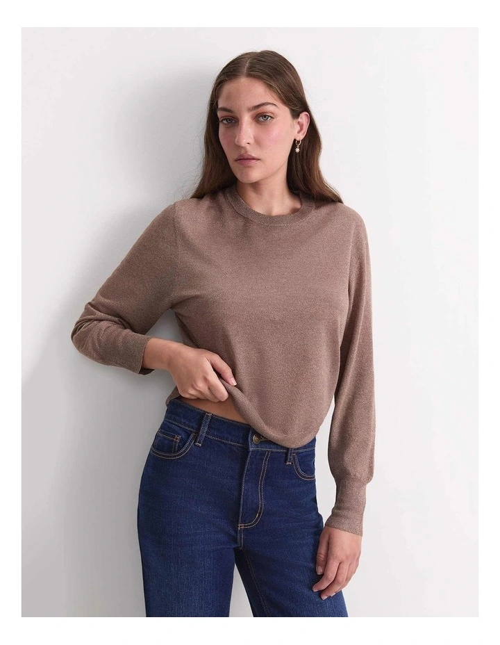 Sparkling Long Sleeve Relaxed Knit image 4