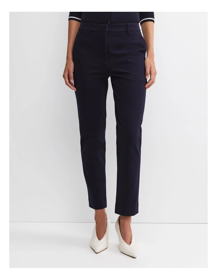 Evie Ponte Pant in Blue image 1